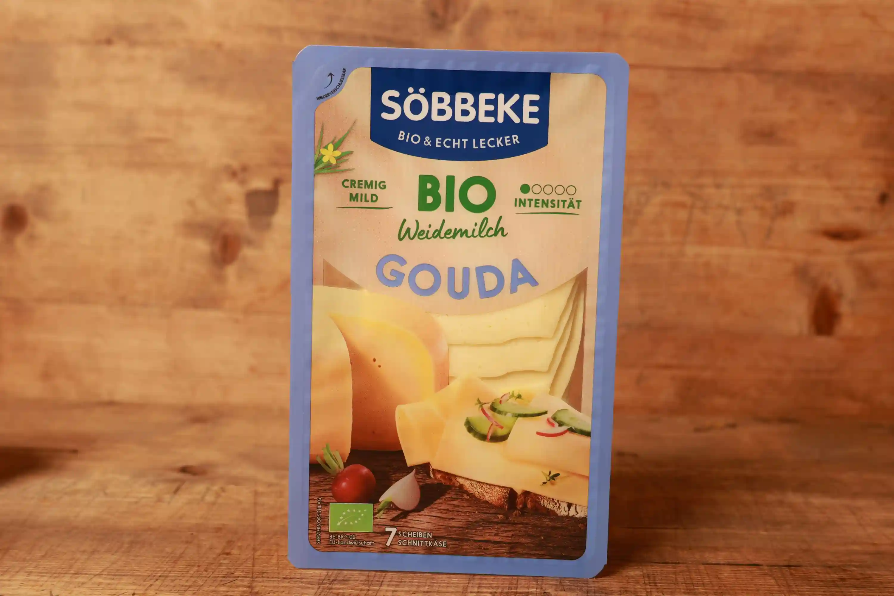 Bio-Gouda in Scheiben